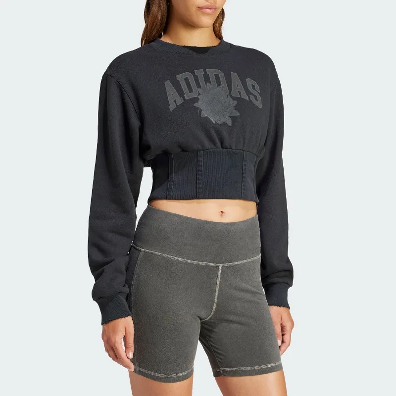 Adidas Clover Women's Short Sports Sweater Pullover IY9028