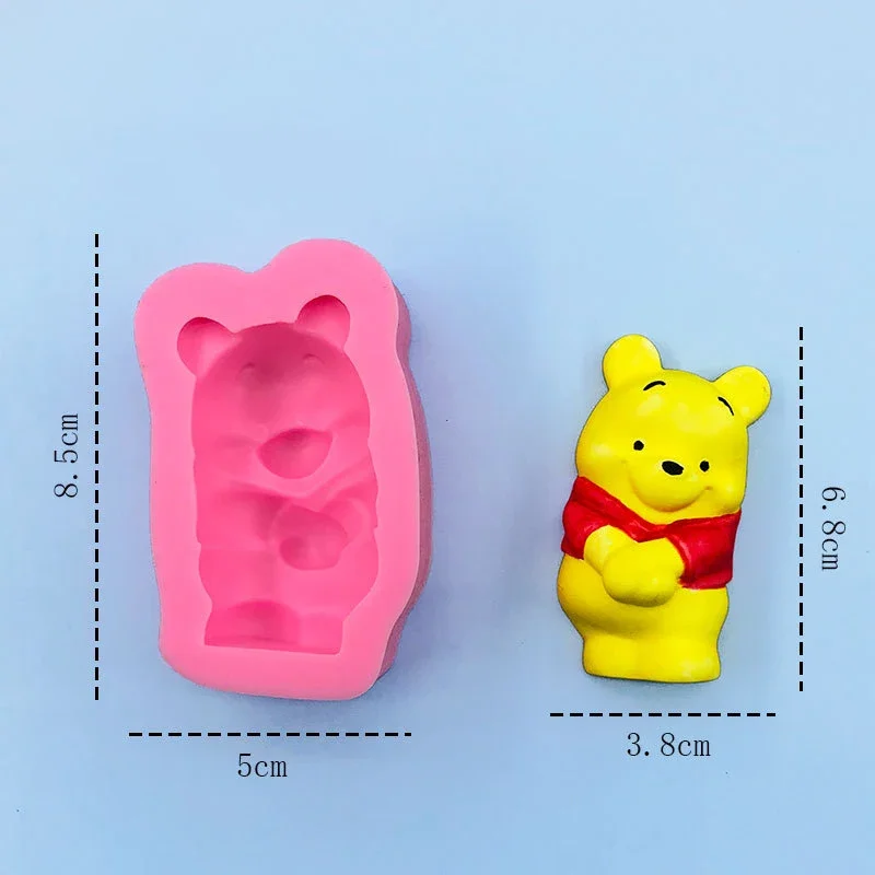 Disney Mickey Minnie Silicone Mold Chocolate Candy Clay Resin Plaster DIY Mould Cake Decorating Tools Wax Soap Moulds Toys Gift