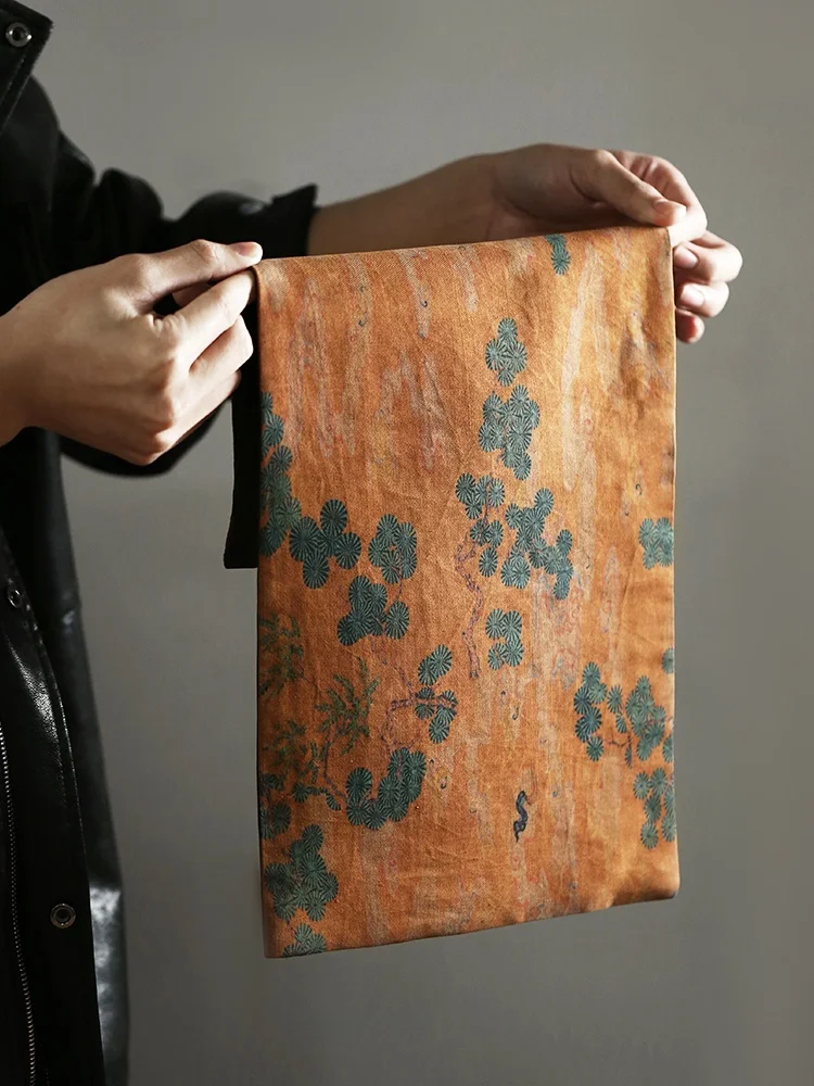 

Новый коврик для чайной церемонии в китайском стиле, двусторонний, водонепроницаемый, из шелка с узором «облака», высококачественная дзен-скатерть, настольная дорожка, подставка для чайных чашек