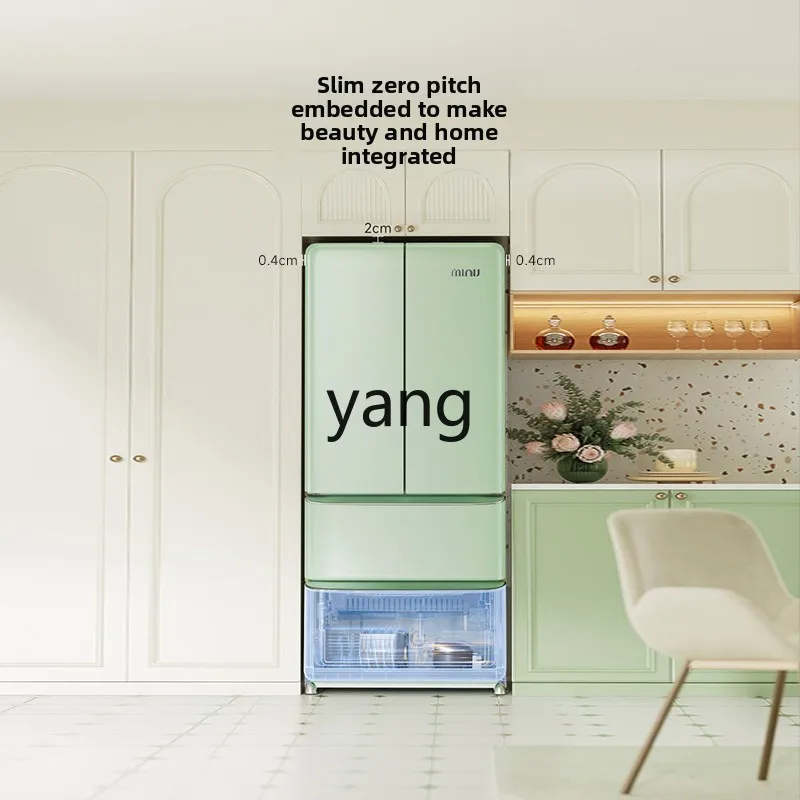 ثلاجة LTT ريترو آرت منزلية بدون كفاءة طاقة مدمجة من الدرجة الأولى