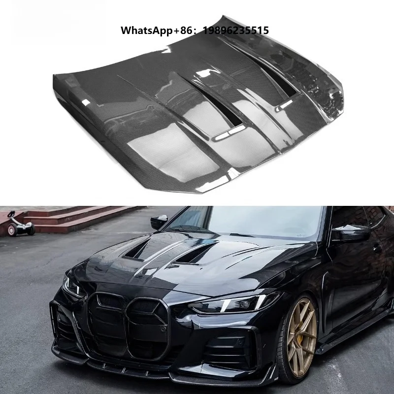 Lightweight Wet Carbon Fiber Bonnet Front Engine Cover