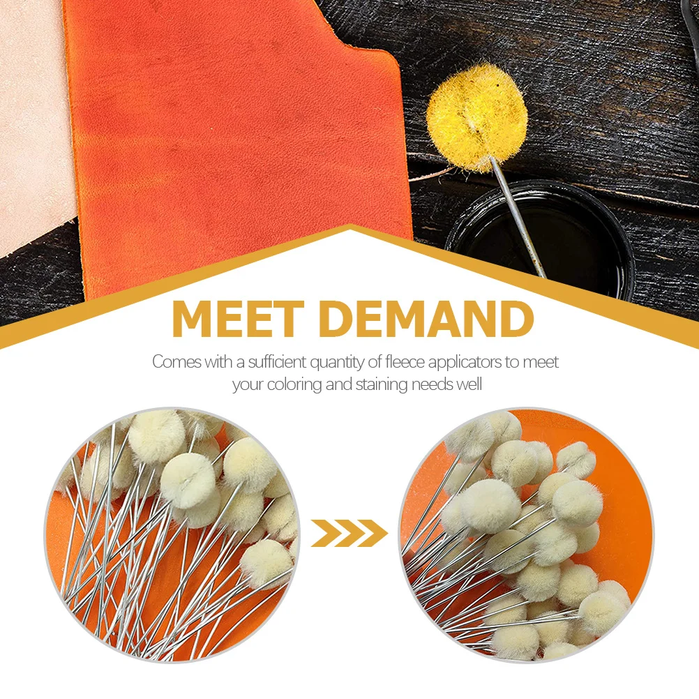 30 قطعة أداة صبغ الصوف المتانة الممتازة مقبض معدني DIY الحرف اليدوية الصوف Dauber