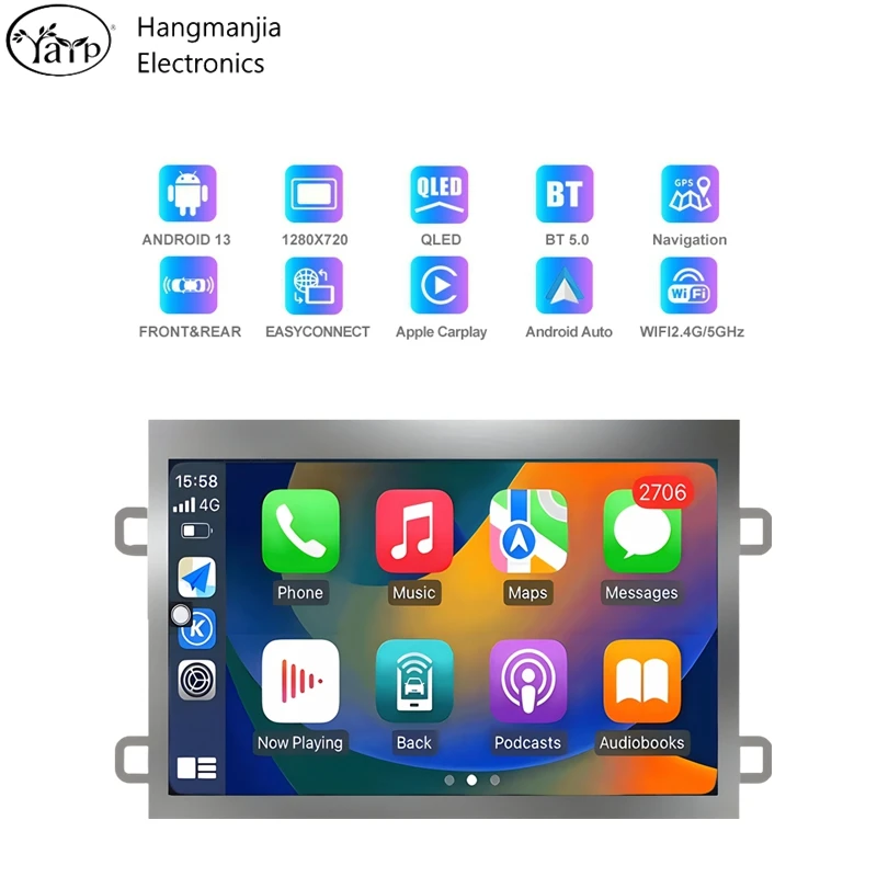 hangmanjia Android 14 Car Radio DS4 DS5 LS DS6 Video Player GPS Navigation Android Auto wireless Carplay Multimedia autoradio