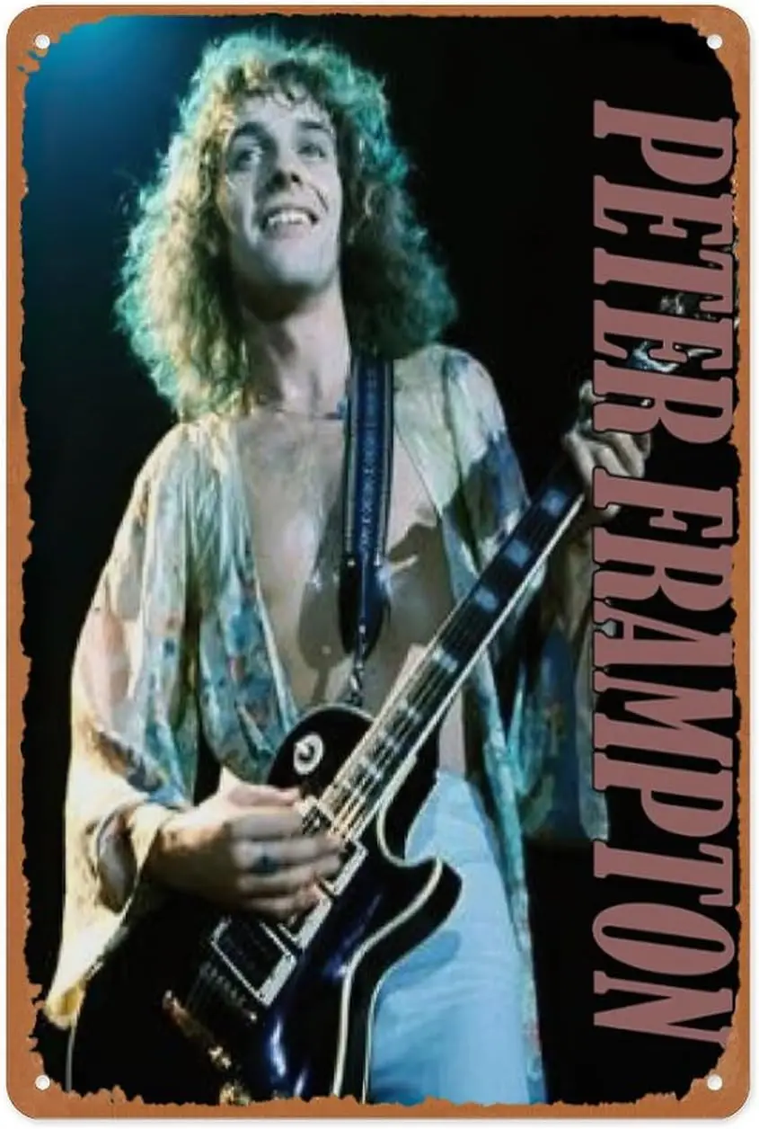 Vintage Metal Sign - Peter Frampton Legend Music - 8x12 Inch Wall Art for Garage, Man Cave, Game Room, Coffee House Or Home Bar