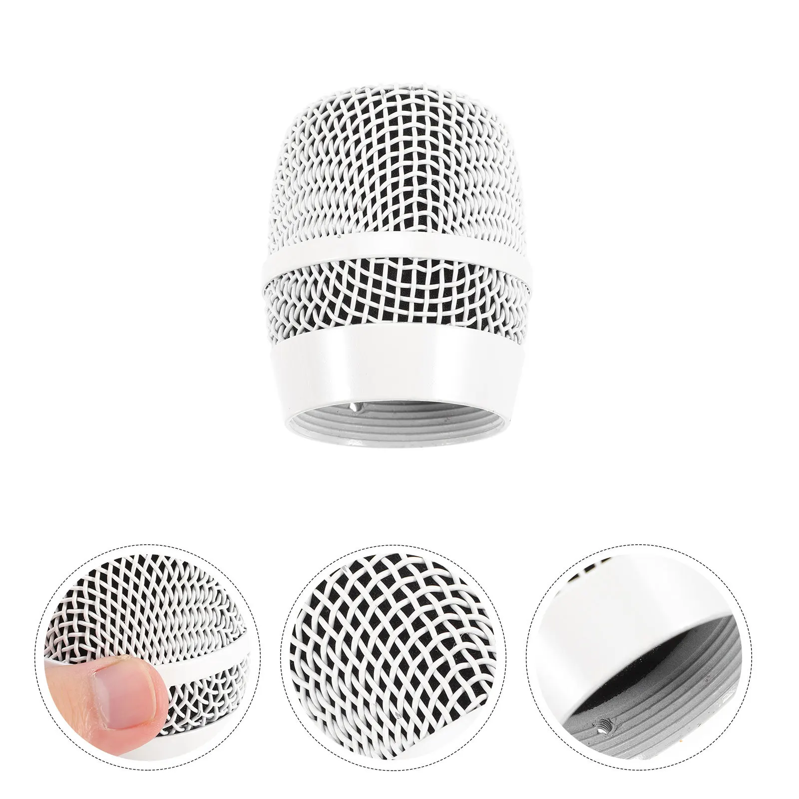 

Metal Microphone Grille Replacement High Hardness Corrosion Resistant Wear Resistant Mesh Head For Wireless Supplies Cordless