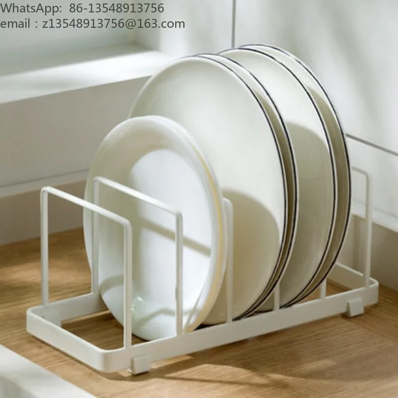Countertop dish rack Vertical cutting board storage rack No punching Multifunctional household kitchen rack