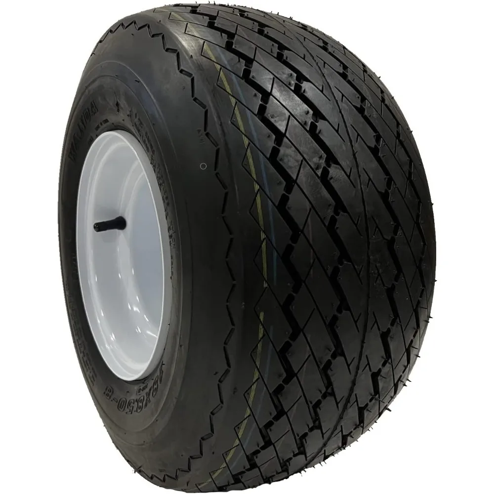 4 عبوات من إطارات عجلات عربة الجولف البيضاء مقاس 8 بوصات 18X8.50-8 18/8.5-8 تناسب سيارة النادي، Cushman، EZ-GO، Yamaha