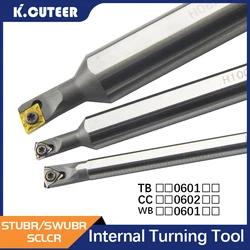 HSS Large handle small head turning tool bar H06K-STUBR06 H1005K-SWUBR06 H08K-SCLCR06-16 Carbide Inserts TBGT WBMT CCMT