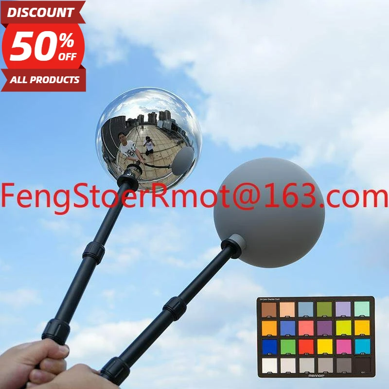 Suitable for 20cm vfx ball, chrome gray ball kit HDRi environment collection ball CGl reference visual effect ball, light ball