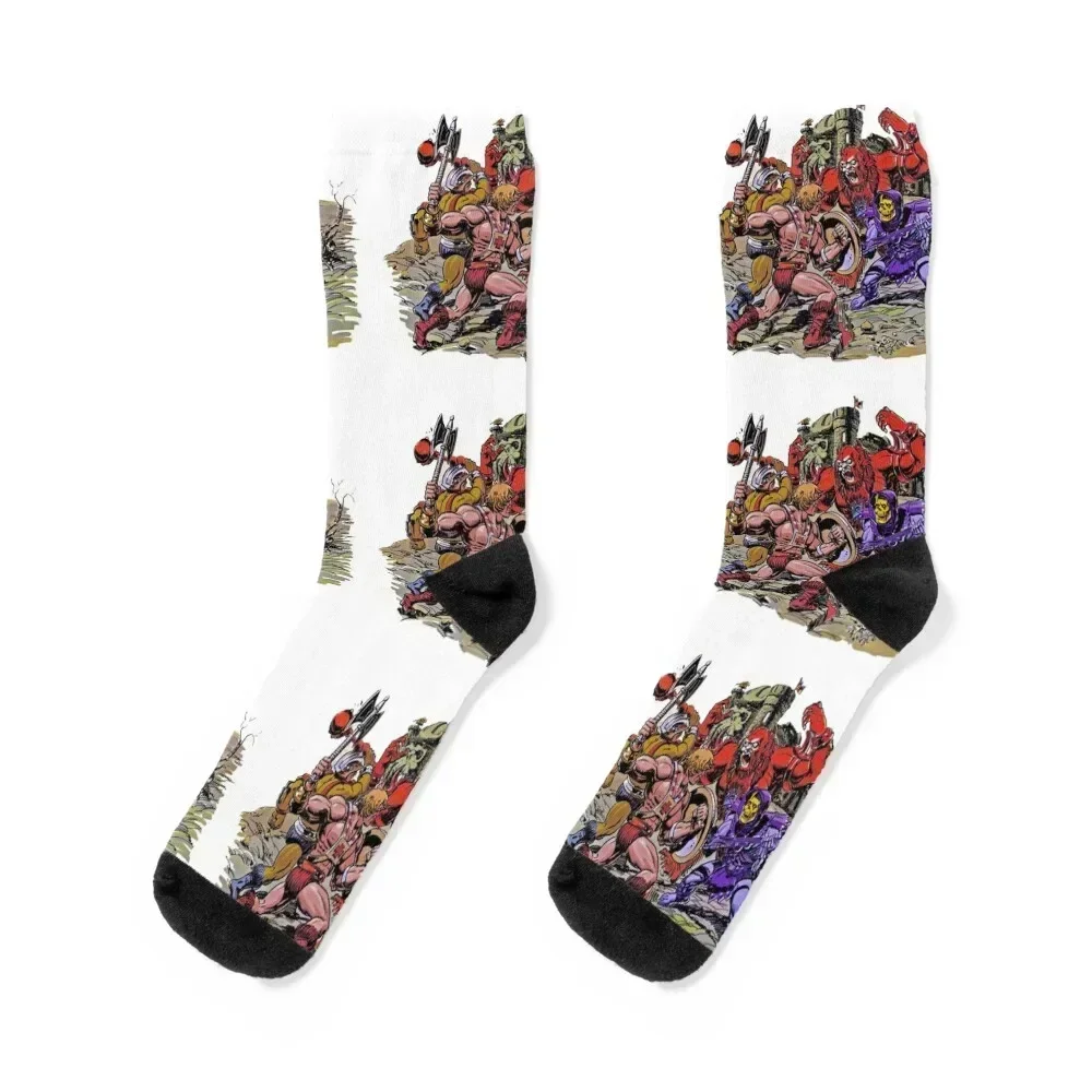 

RETRO Masters of the Universe Battle For Grayskull vintage style art!! Socks gym warm winter Lots Socks Female Men's