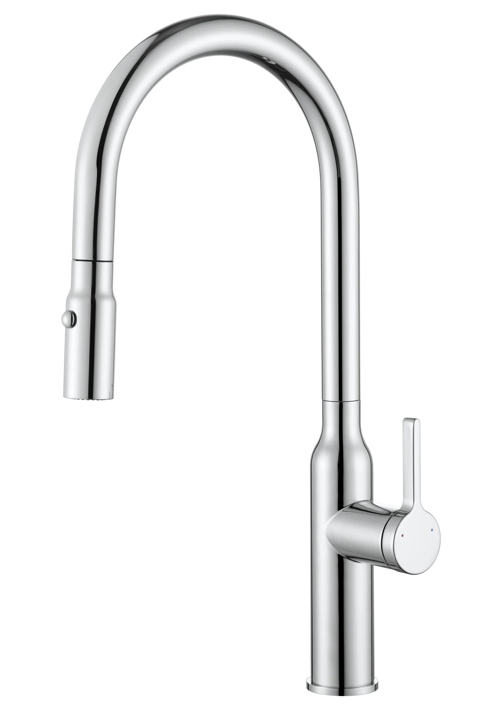 Grifo de cocina de latón de lujo con diseño elegante con proporciones perfectas para combinar con cualquier estilo de cocina