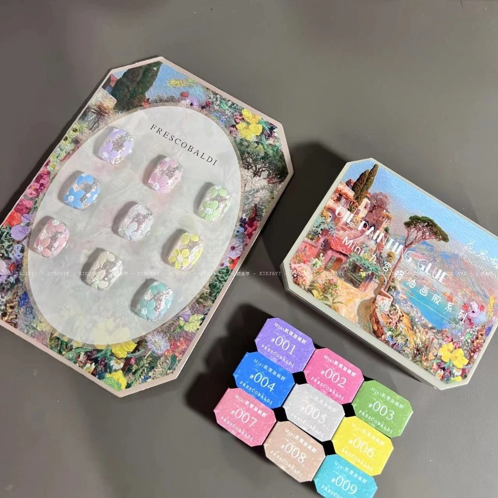 Hot Oil Paintting Nail Cream Gel Drawing Gel Paste 3D Texture Oil Gravel Sculpture Varnish Embossing Nail Art Gel For manicure