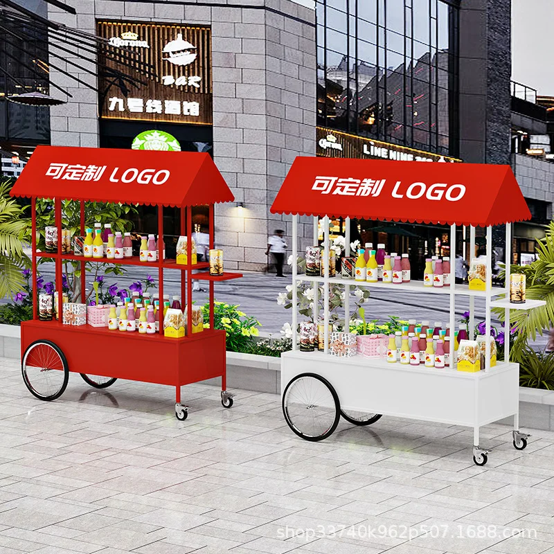 السوق المتنقلة تعويم مبيعات السيارات التجارية شارع وجبة خفيفة سيارة السوق الليلي كشك الحديد الفن تعزيز رف عرض الحدث