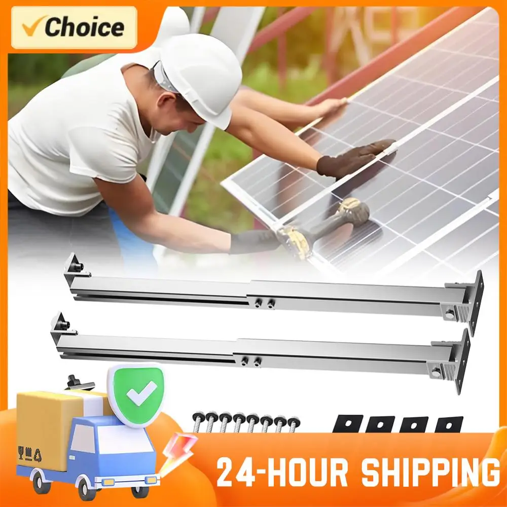 

Комплект для крепления солнечной панели Держатель солнечной батареи Торцевой зажим Регулируемая опора для крепления солнечной панели Монтажный кронштейн для солнечной панели из алюминиевого сплава