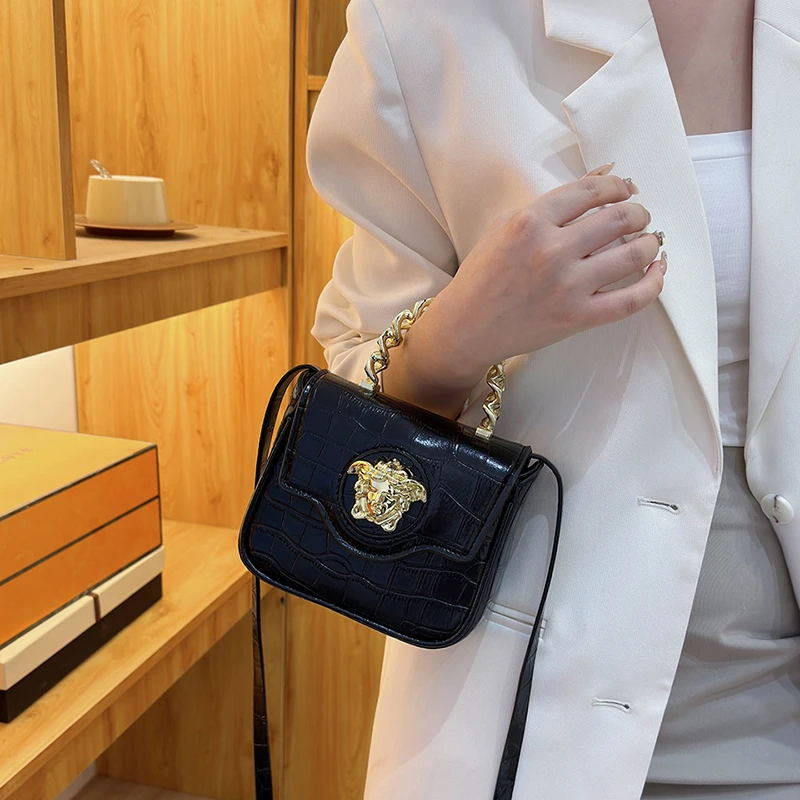 

Прочная кожаная сумка через плечо с плечевым ремнем для женщин, женские сумки класса люкс, популярный классический элегантный стиль, тренд