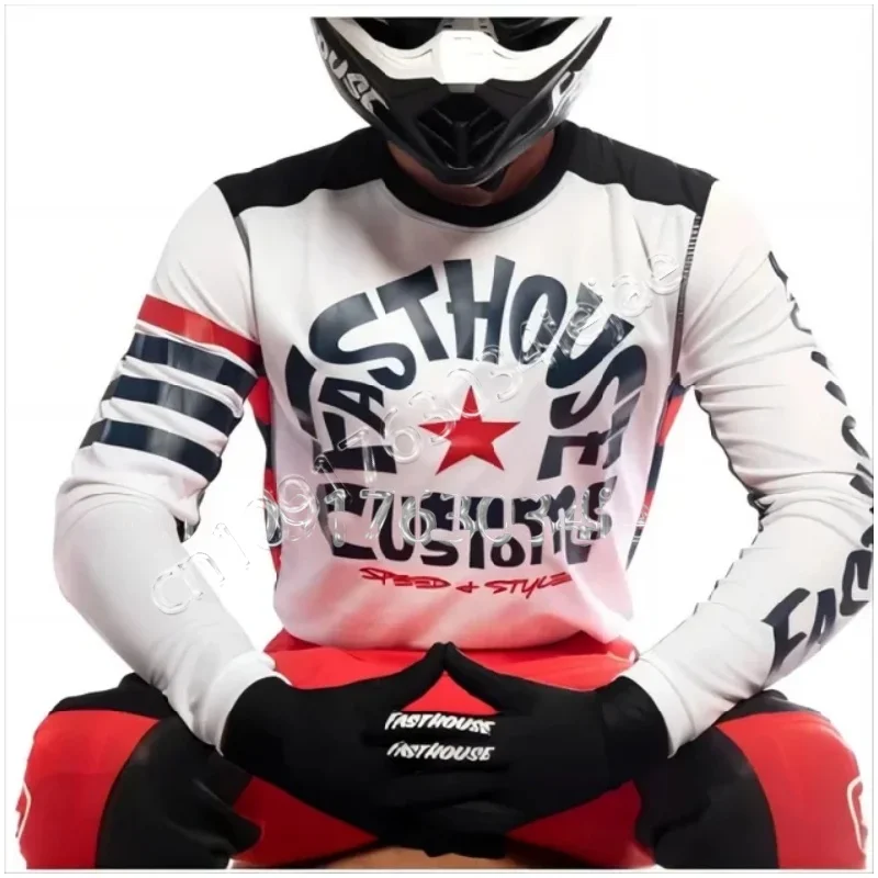 Motorcycle Jersey Sleeves Riding Endurance Race Mtb Shirt Downhill T-Shirt Camiseta Motocross Mx Mountain Bike Clothing MTB