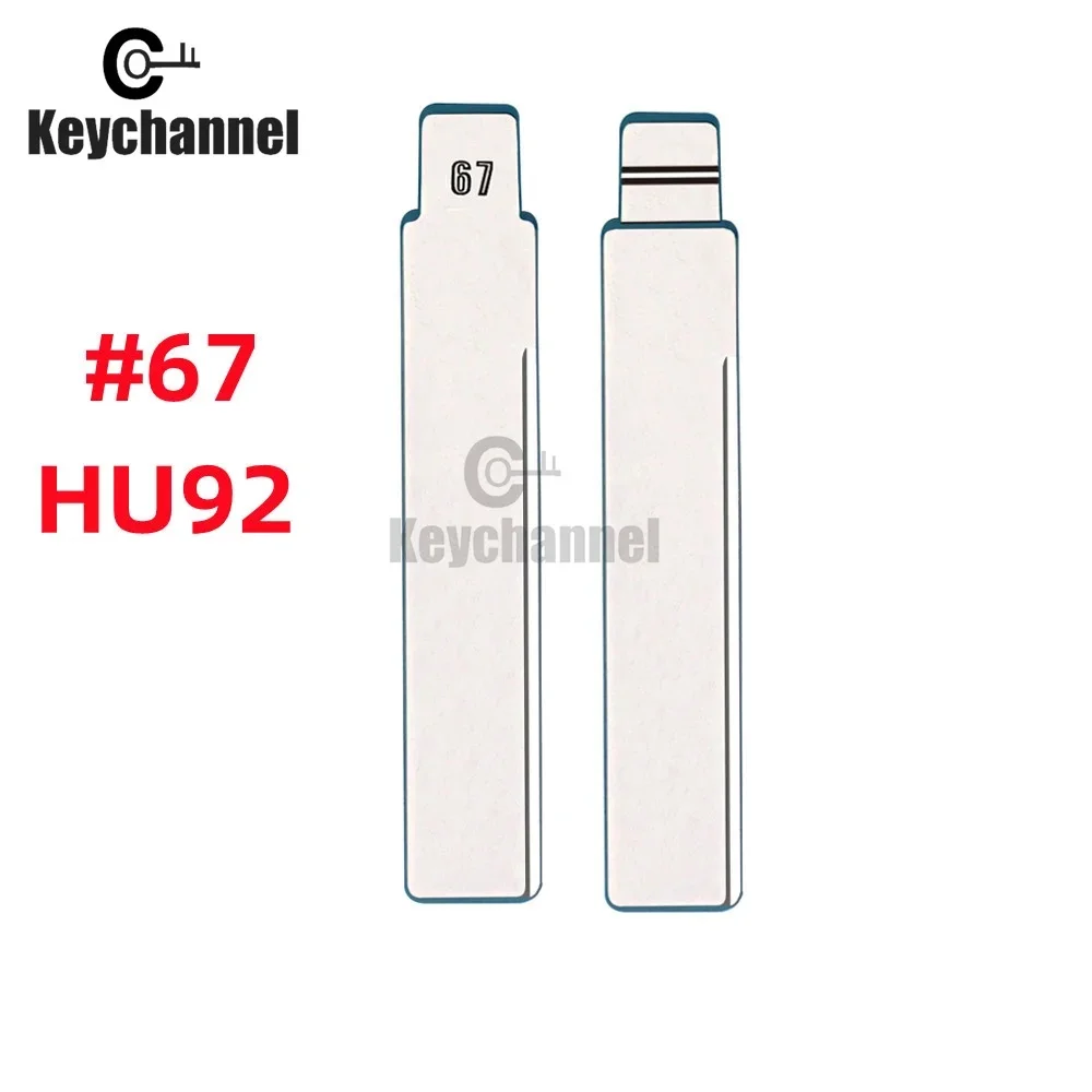 10 sztuk kluczyków samochodowych Lishi HU92 KD Key Blank 67 #   Do BMW X5 serii 3, 5, 6, MINI CAS3 Range Rover Vogue do pilota KEYDIY Xhorse