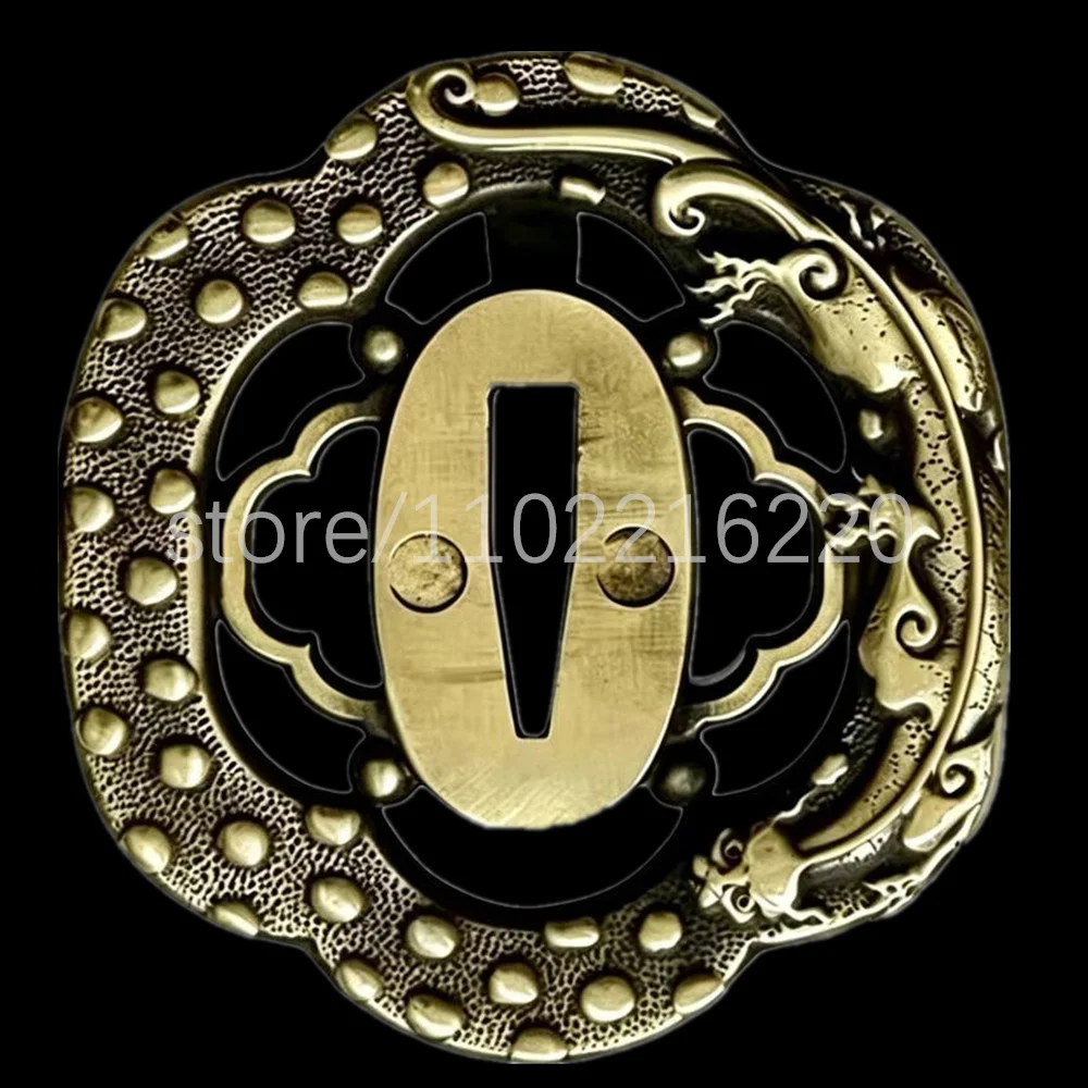 Exquisite Handle Sword Parts Copper Brass Tsuba Handguard Guard For Japan Samurai Katana Tachi Sword Fittings Accessory