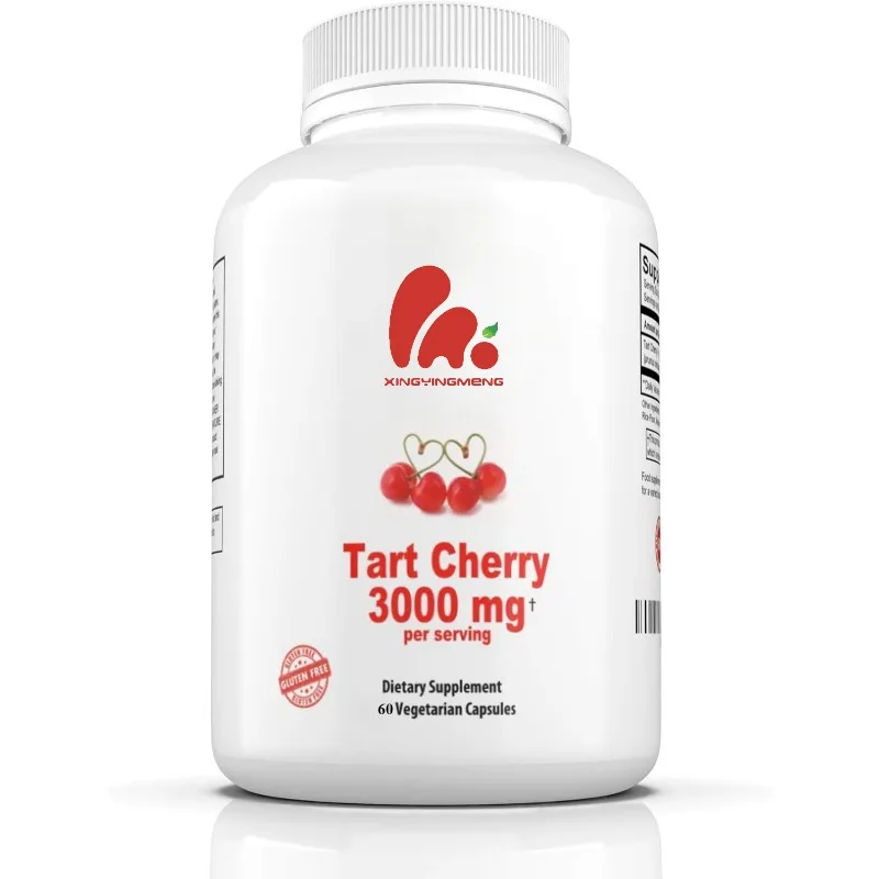 Tart Cherry Extract | 3000 mg Per Serving | 60 Vegetarian Capsules | Gluten-Free
