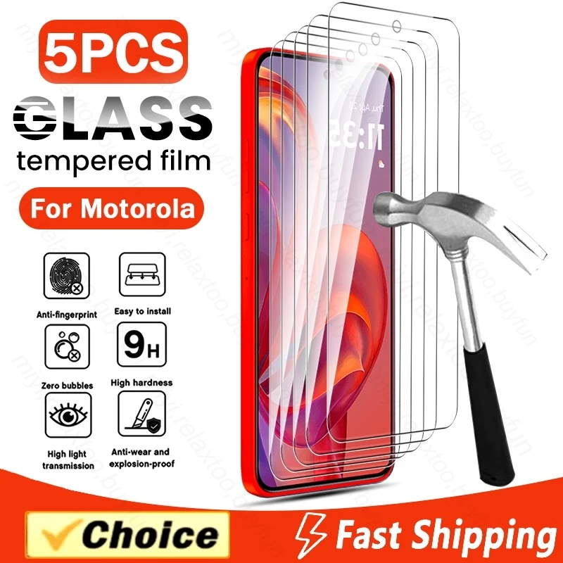 5Pcs 9H Tempered Glass for Motorola Edge 50 Neo 50Neo Edge50Neo 5G Case Protective Glass on Moto Edge50 Neo MotorolaEdge50Neo 5G