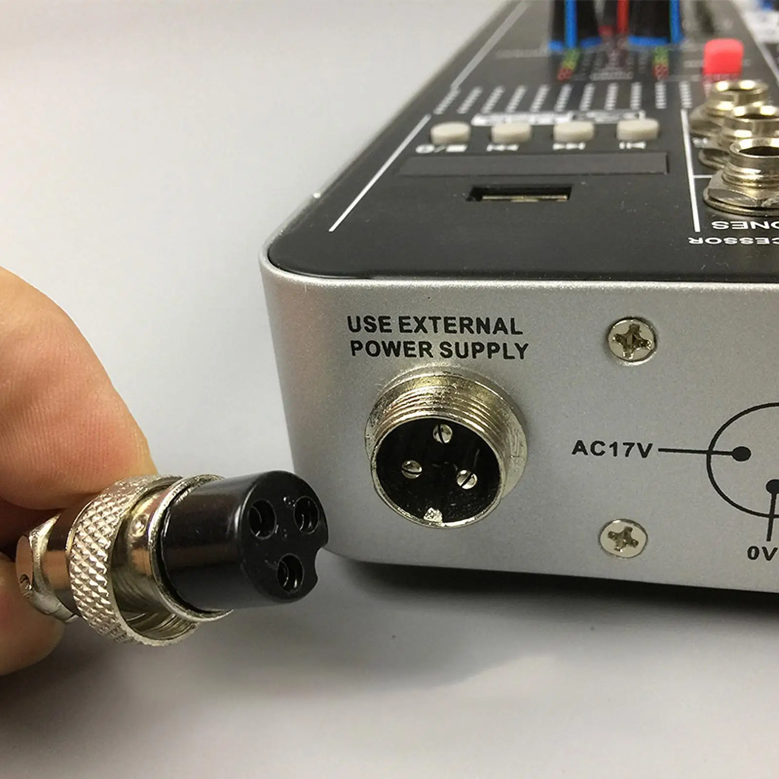Mixer Power Supply Audio Mixer External Adapter Long Cable Three Pin AC Adapter for Professional Mixing Consoles