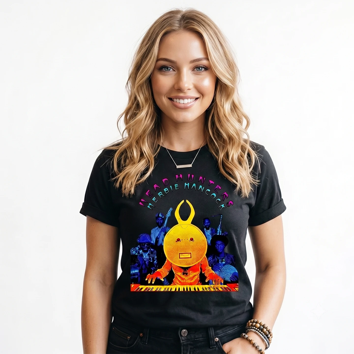 Head Hunters Vintage T-shirt Herbie Hancock Jazz Funk Fusion Stevie Wonder Cotton Men T shirt New TEE TSHIRT Womens tops