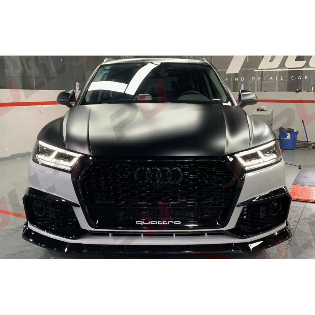 

Body kit contain front and rear bumper with grille and front lip rear lip for Audi Q5 2018-2020 modified to RSQ5 model