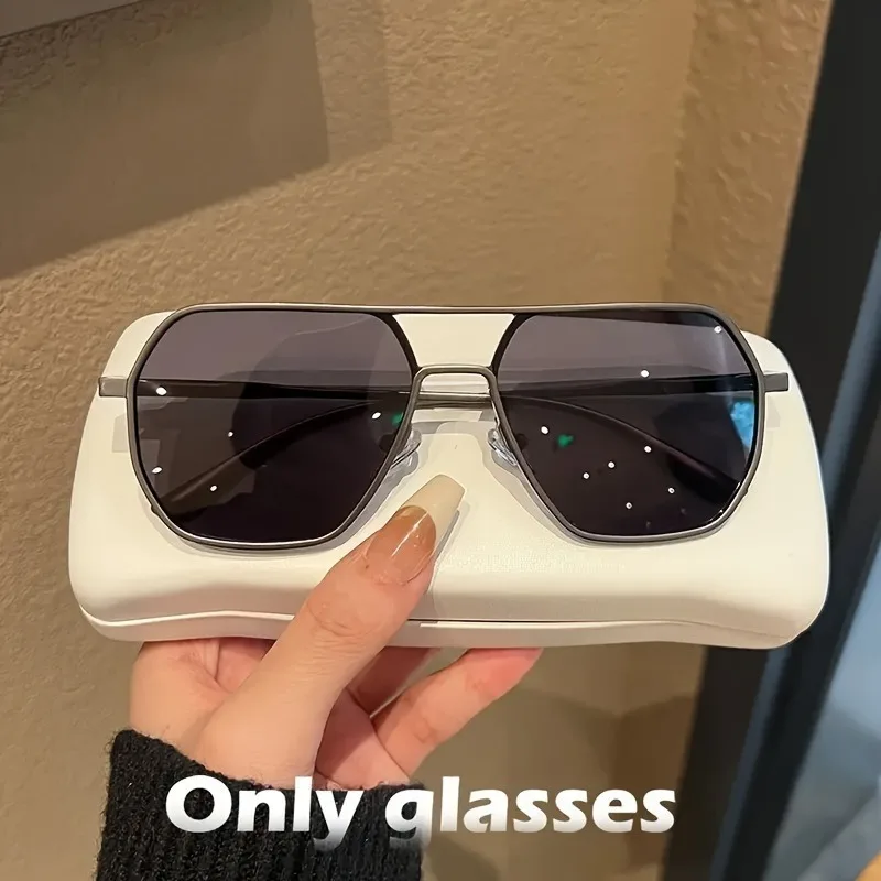 Quadratische polarisierte photochrome Brille, Metallrahmen für Damen und Herren, ideal zum Fahren – Detail 7
