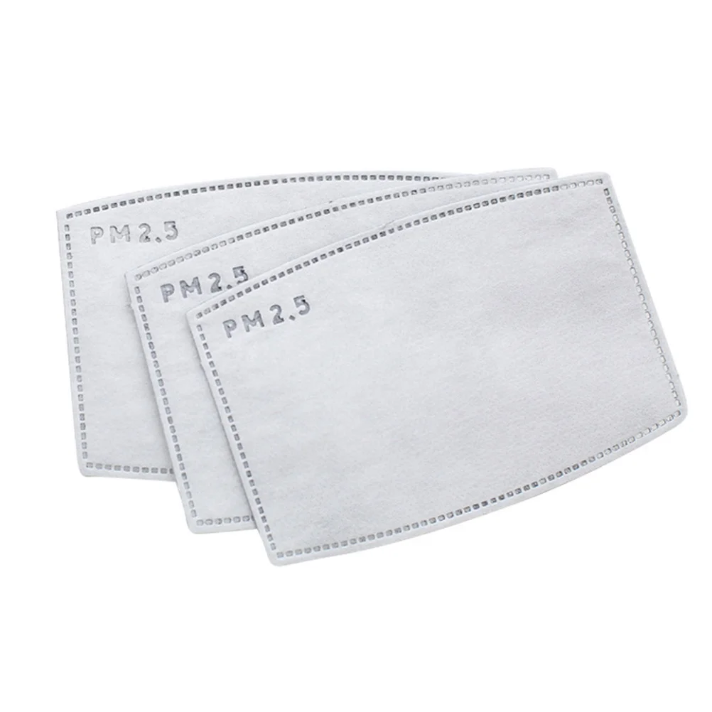 20Pcs 5 Layers .5 Replaceable Activated Carbon Filter for Mouth Mask Anti Dust Smog Haze Pollution Protection