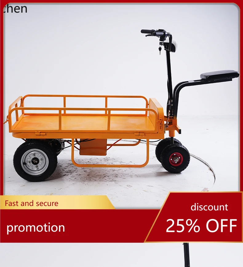 

HT greenhouse flatbed truck, increase electric handling truck, set up stall and pull truck