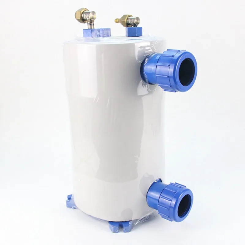 Titanium Tube Evaporator Fish Pond Chiller Refrigeration Seafood Farming Heat Exchanger 1HP 1.5HP 2 3P
