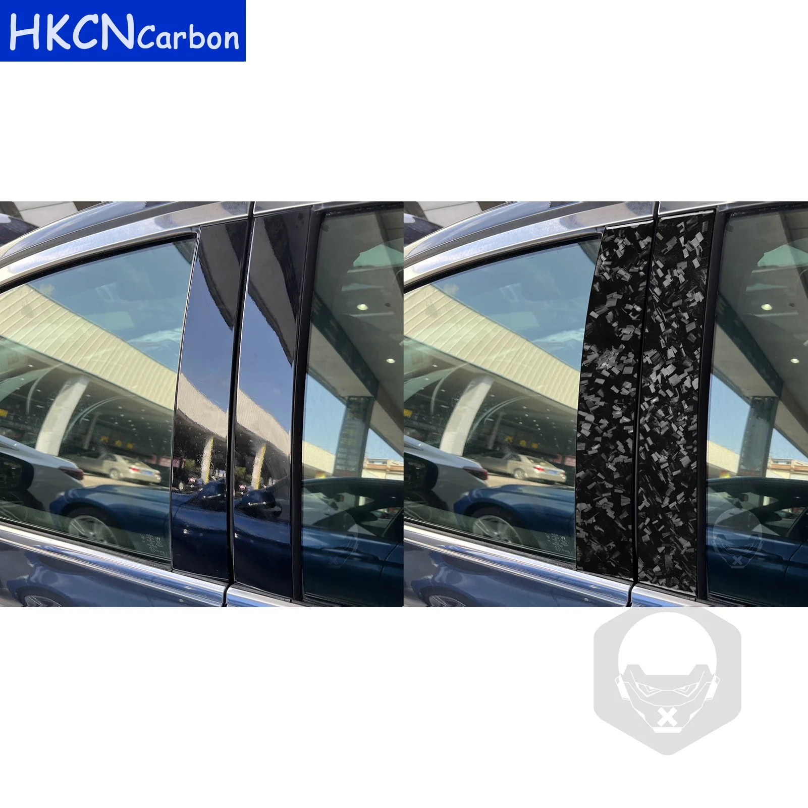 

Для Infiniti G37 2008-2013 G35 G25 Q60 аксессуары из кованого углеродного волокна, внешняя дверная стойка автомобиля, накладка, наклейка, украшение