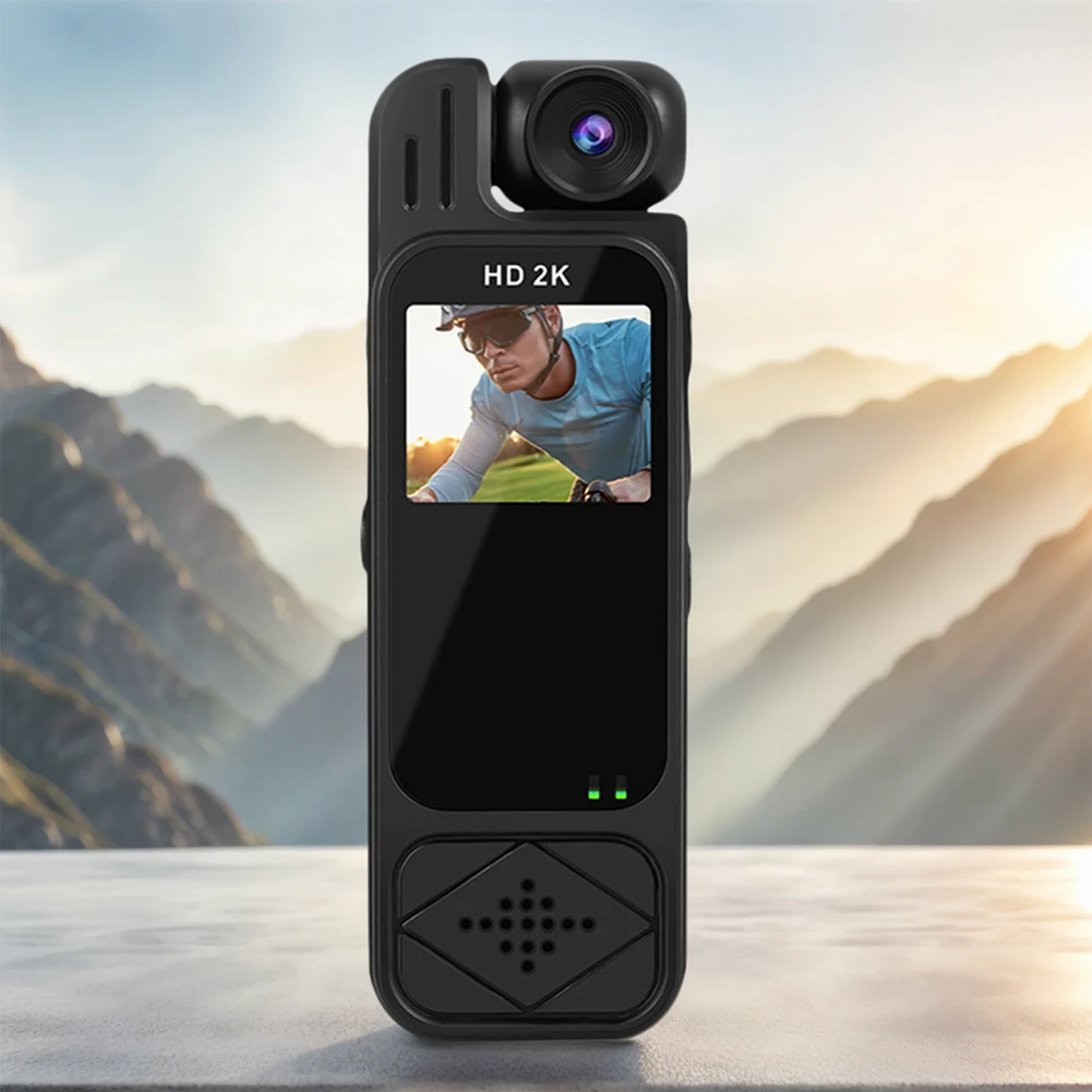 1080p/2k filmadora portátil visão noturna gravador de vídeo ao ar livre câmera de ação wi-fi para registros de trabalho guarda