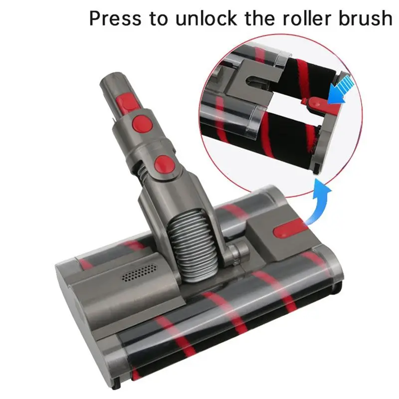 A76G-For DYSON SV21 Micro Robot Vacuum Replacement Soft Roller Cleaner Head With Switch Lock Filter Brush Cleaner Parts Replacem