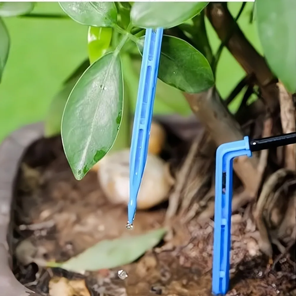 Greenhouse Potted Plants 2/4-Way Plastic Drop Irrigation System with Elbow Arrow 4/8L Dripper Gardening Bonsai Drip Emitters Kit