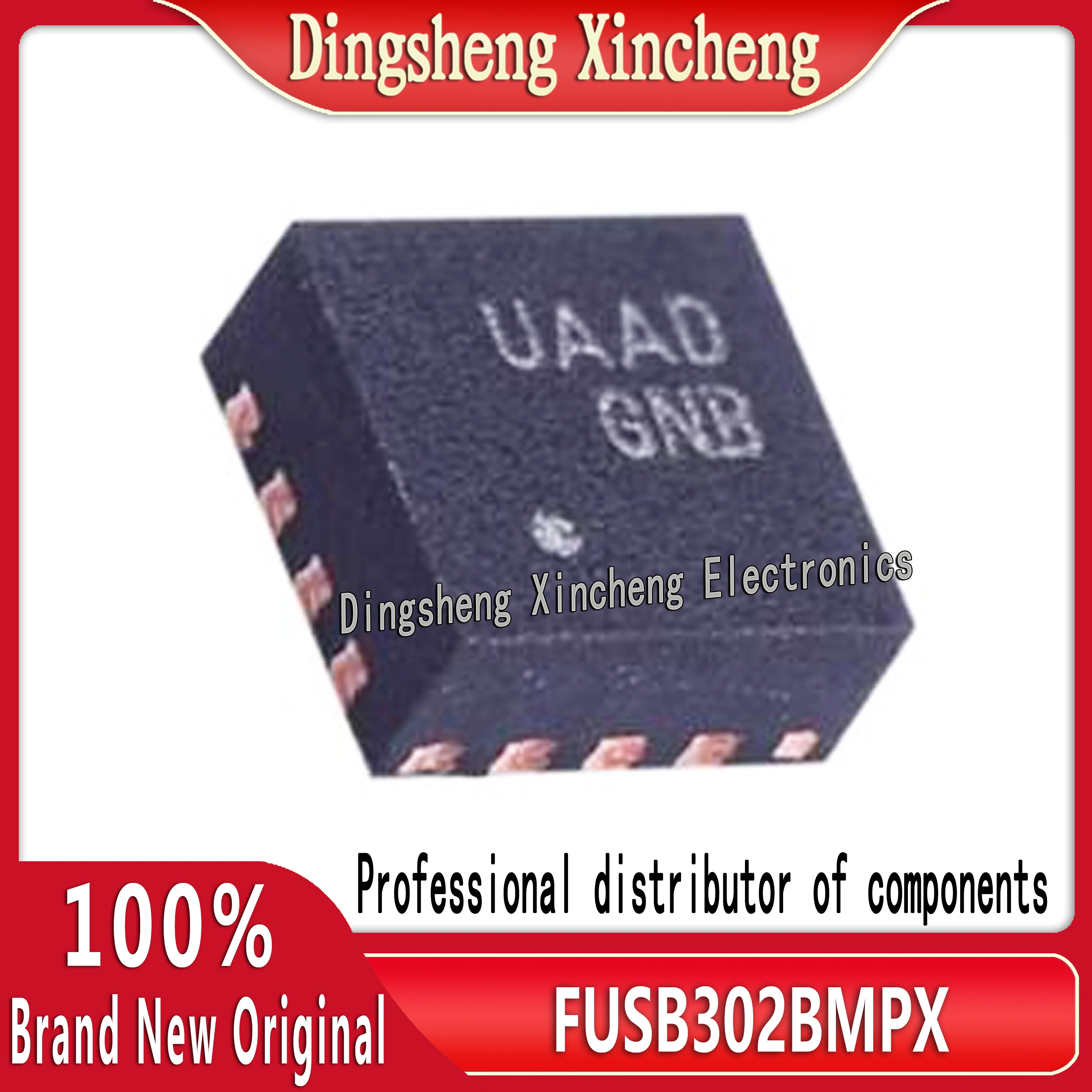 Original FUSB302BMPX screen printed UAAD MLP-14 programmable USB Type-C controller chip IC