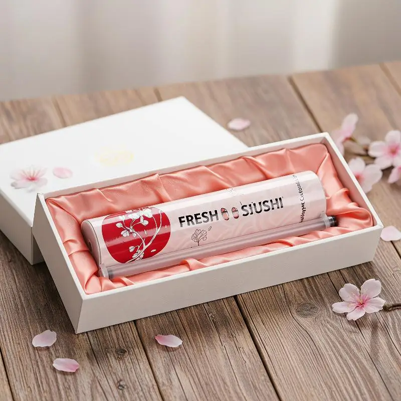 Food Safe Sushi Push Paper Tube With Adorable Japanese Prints And Easy Operation Perfect For Home Kitchen Sushi Making Lovers