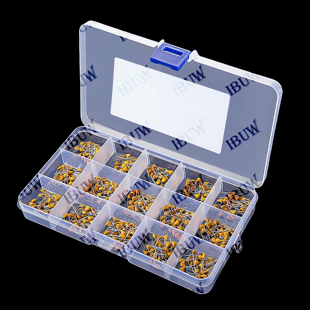 

Набор монолитных керамических конденсаторов 450 шт. 10pF - 100NF 50V (10PF, 30PF, 47PF, 56PF, 68PF, 100PF, 200PF, 300PF, 10NF, 100NF) MLCC в коробке