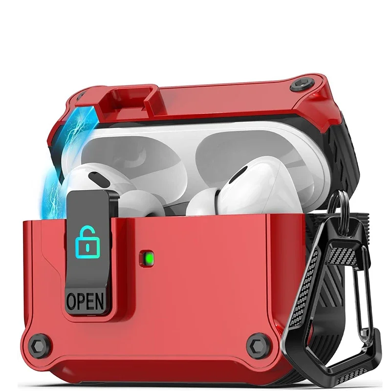 Công Tắc Dành Cho Tai Nghe Airpods Pro Ốp Lưng TPU Tính Bảo Vệ Rung 3 2 Ốp Lưng Phụ Kiện Quấn Dây Tai Nghe Có Móc Treo