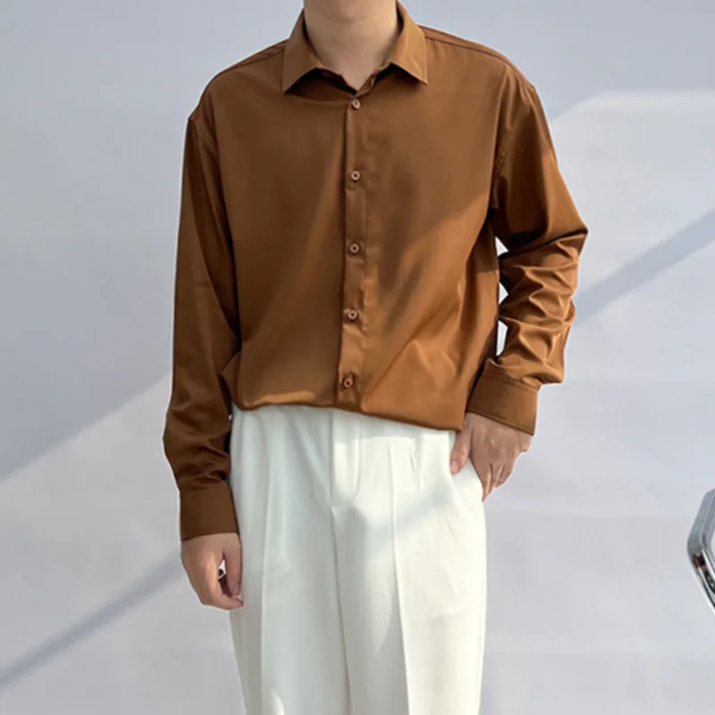 White Long Sleeved Shirt Men Fashion Social Mens Black Dress Shirt Korean Loose Casual Shirts Mens Office Formal Shirt M-2XL