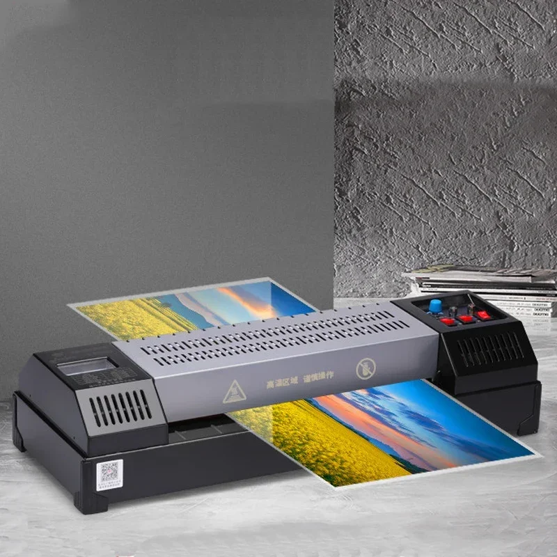 YG-460 Professional Office Laminator Laminator A3/A4 Document Photo Packaging Hot Mounting Cold Laminator Laminating Machine