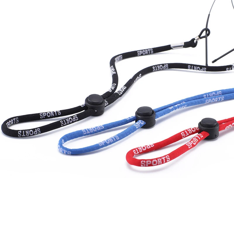 2pcs Eyewear Eyeglasses Sports Glasses Holder Anti Slip Cord Chain String Black Blue Red C073