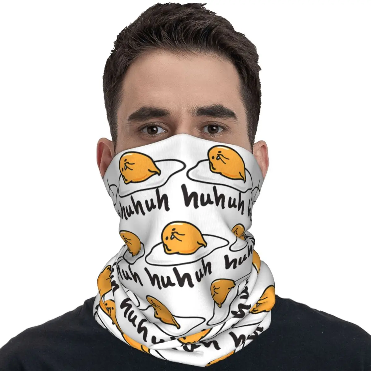 Outdoor Sports Balaclava Gudetama Huhuk Bicycle Mask Neck Warmer Tactical Mask Trendy Hiking Camping Anti-UV Neck Gaiter