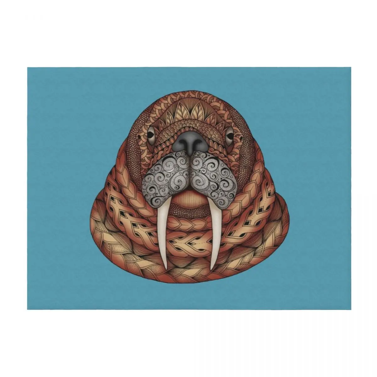 

Walrus Throw Blanket blankets ands Shaggy Quilt Blankets