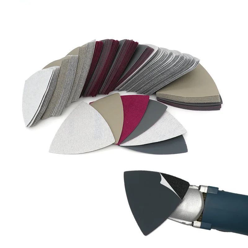 Triangular Sandpaper 60 Grit-10000 Grit Triangle Fit Oscillating Multi Tool Sanding Pad 90mm Triangular Wet Dry Sandpaper