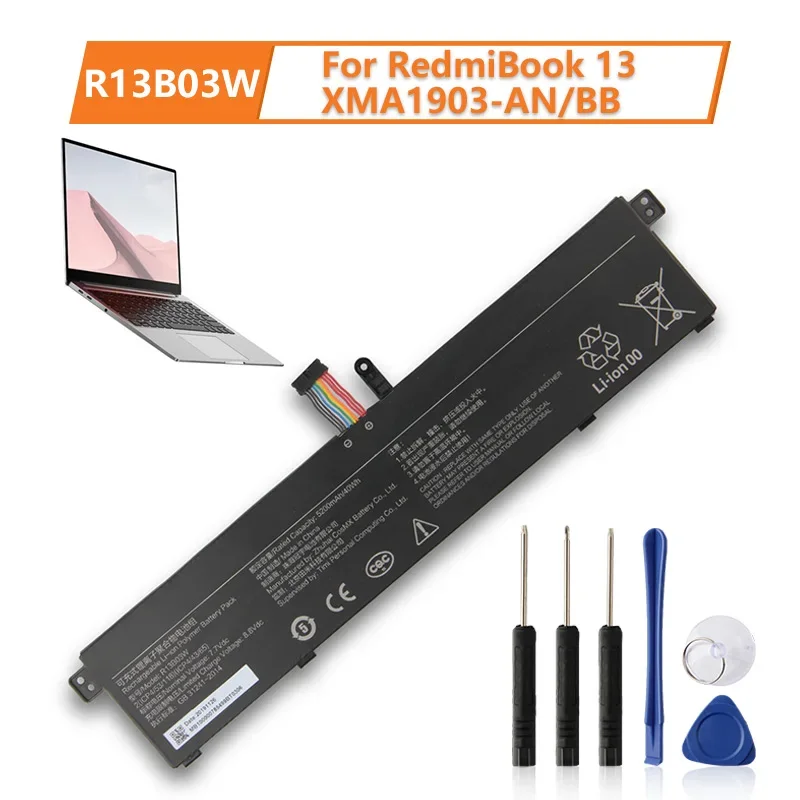 

NEW Rechargeable Battery R13B03W For RedmiBook 13 XMA1903-AN XMA1903-BB 5200mAh Rechargeable Battery