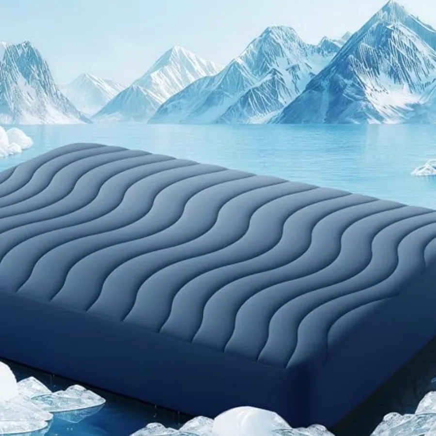 

Cooling Mattress Pad Size for Hot Sleepers Pillow Top Mattress Cover Quilted Fitted Mattress Protector Breathable Mattress Topp