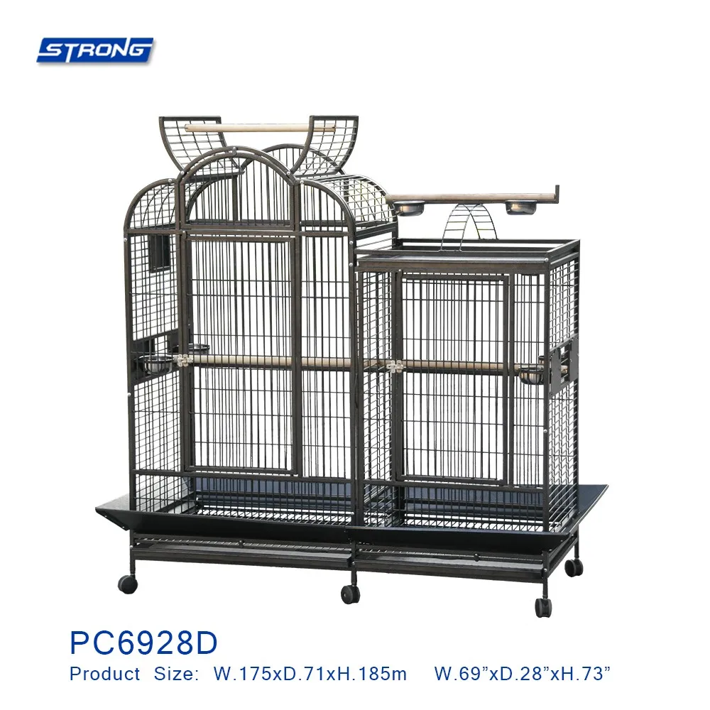 Deluxe Metal Combo Bird Cage For Parrot PC6928D