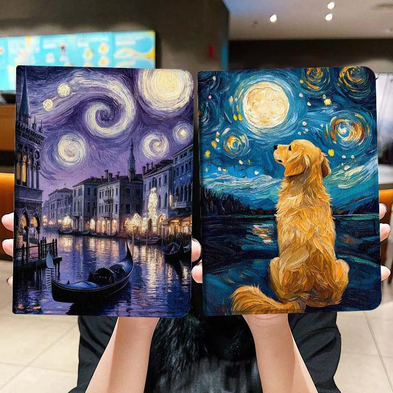 

Dog Oil Painting Printing Gift For Honor Pad 8 V8 9 GT MagicPad 13 3 2 Tab MatePad Pro Air 12 X 12.6 Foldable Tablet Case