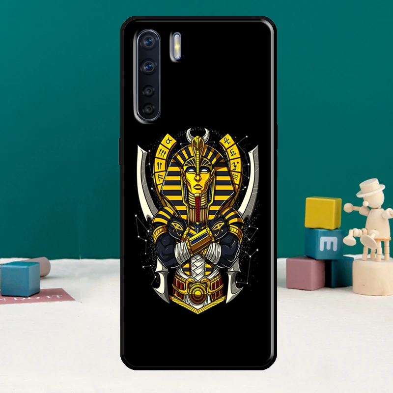 Egypt Nefertiti Anubis Ankh Phone Case For Oppo A15 A74 A94 A54 A18 A38 A58 A78 A98 A40 A60 A80 A16 A76 A96 A57S A17 A77